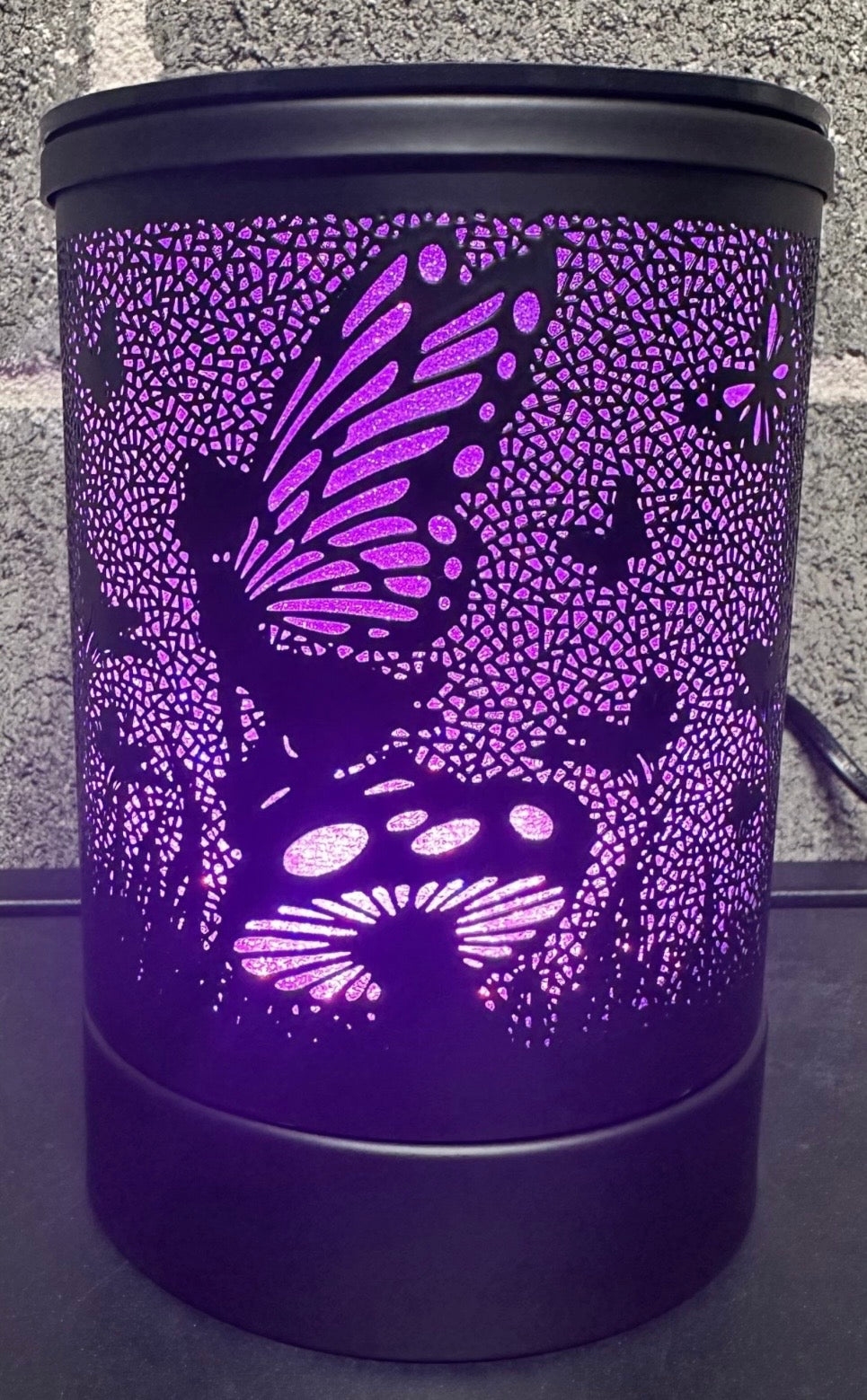 Black Fairy Garden Electric Wax Melt Burner