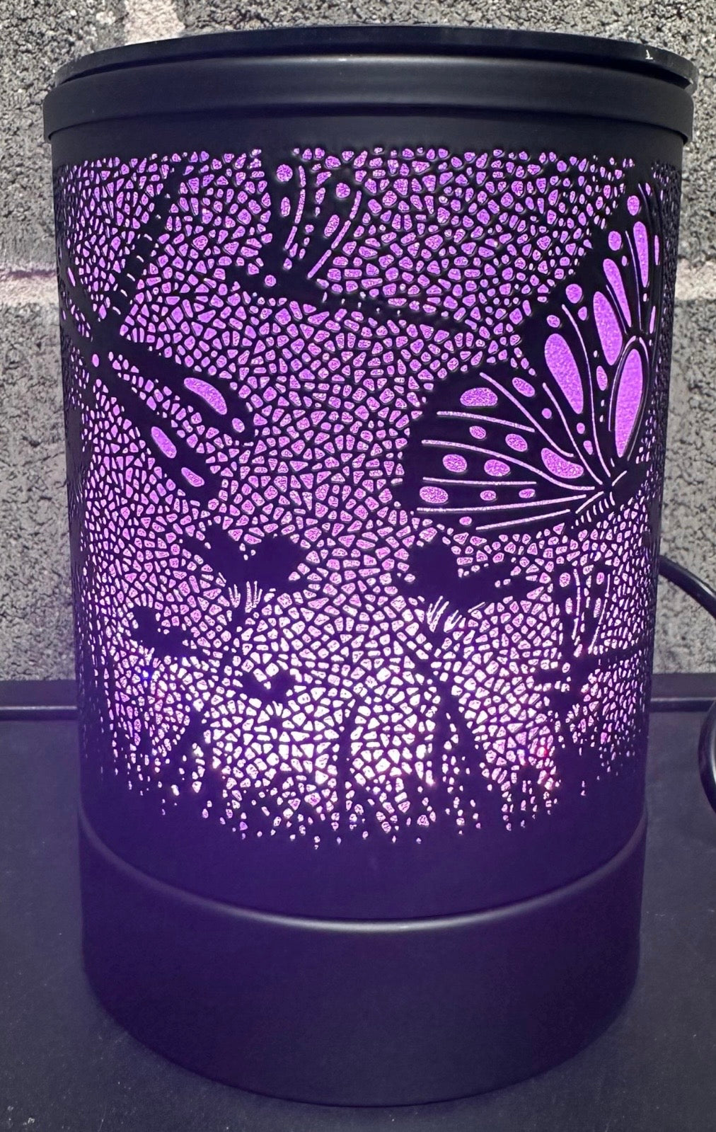 Black Flutter Fly Electric Wax Melt Burner