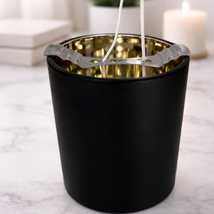Premium XL Matte Candle  White or Black Jar | Gold or Silver Interior | Hand-Poured Luxury Candle with Gift Box