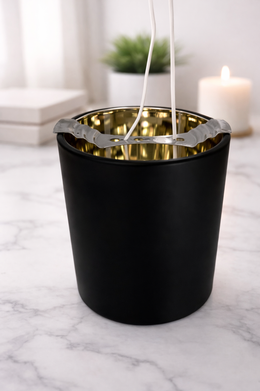 Premium XL Matte Candle  White or Black Jar | Gold or Silver Interior | Hand-Poured Luxury Candle with Gift Box