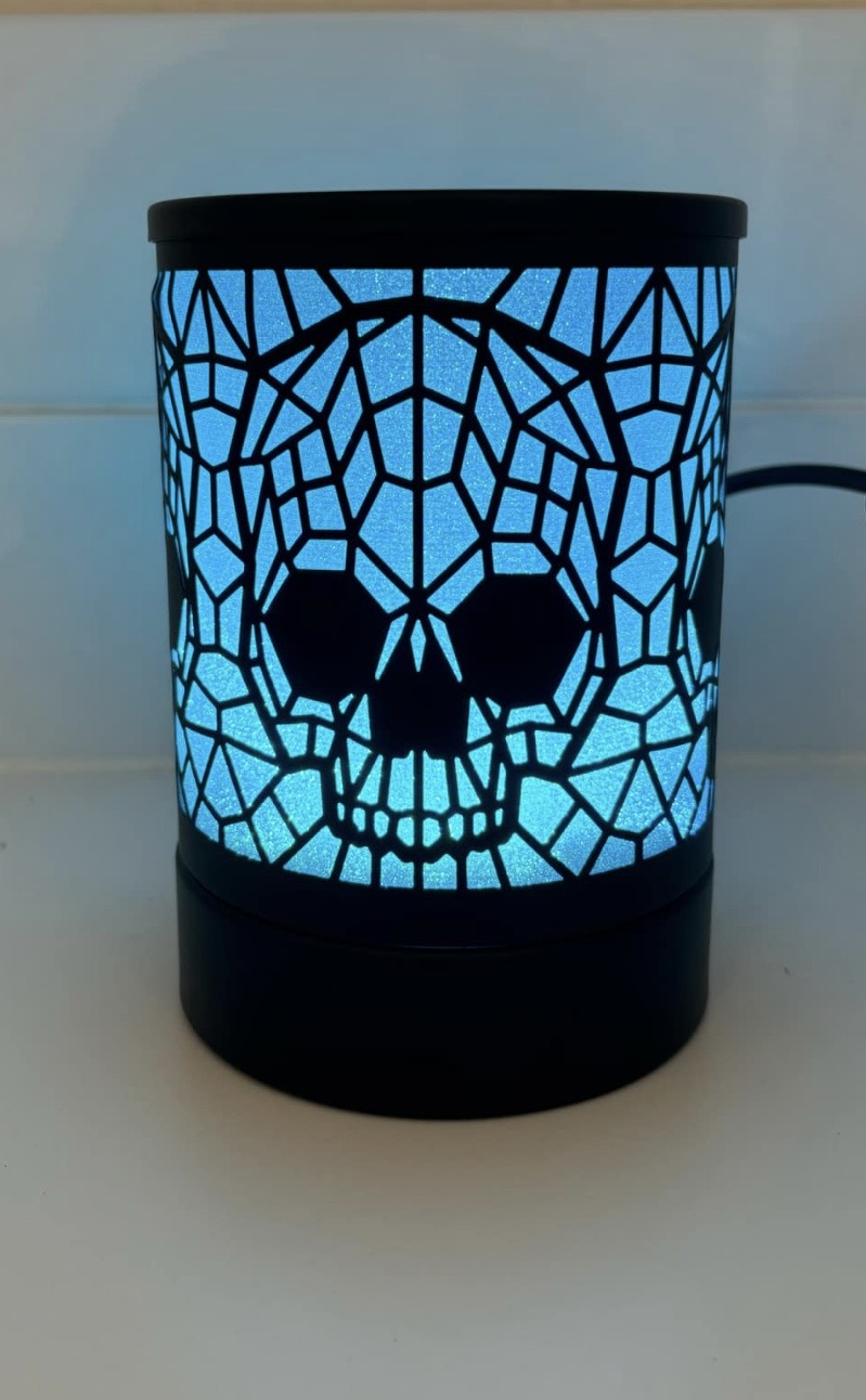 Black Skull Electric Wax Melt Burner