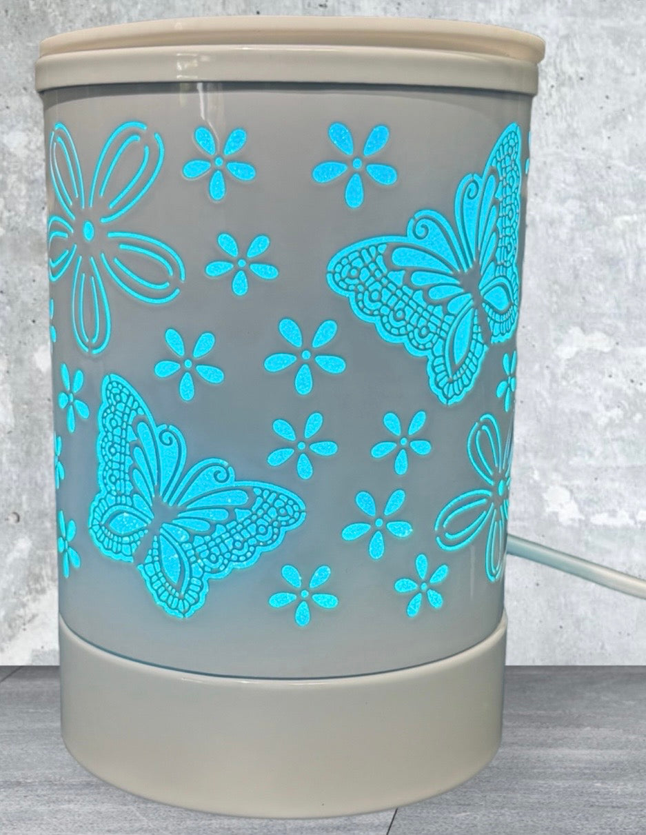 Butterfly Princess White Electric Wax Melt Burner