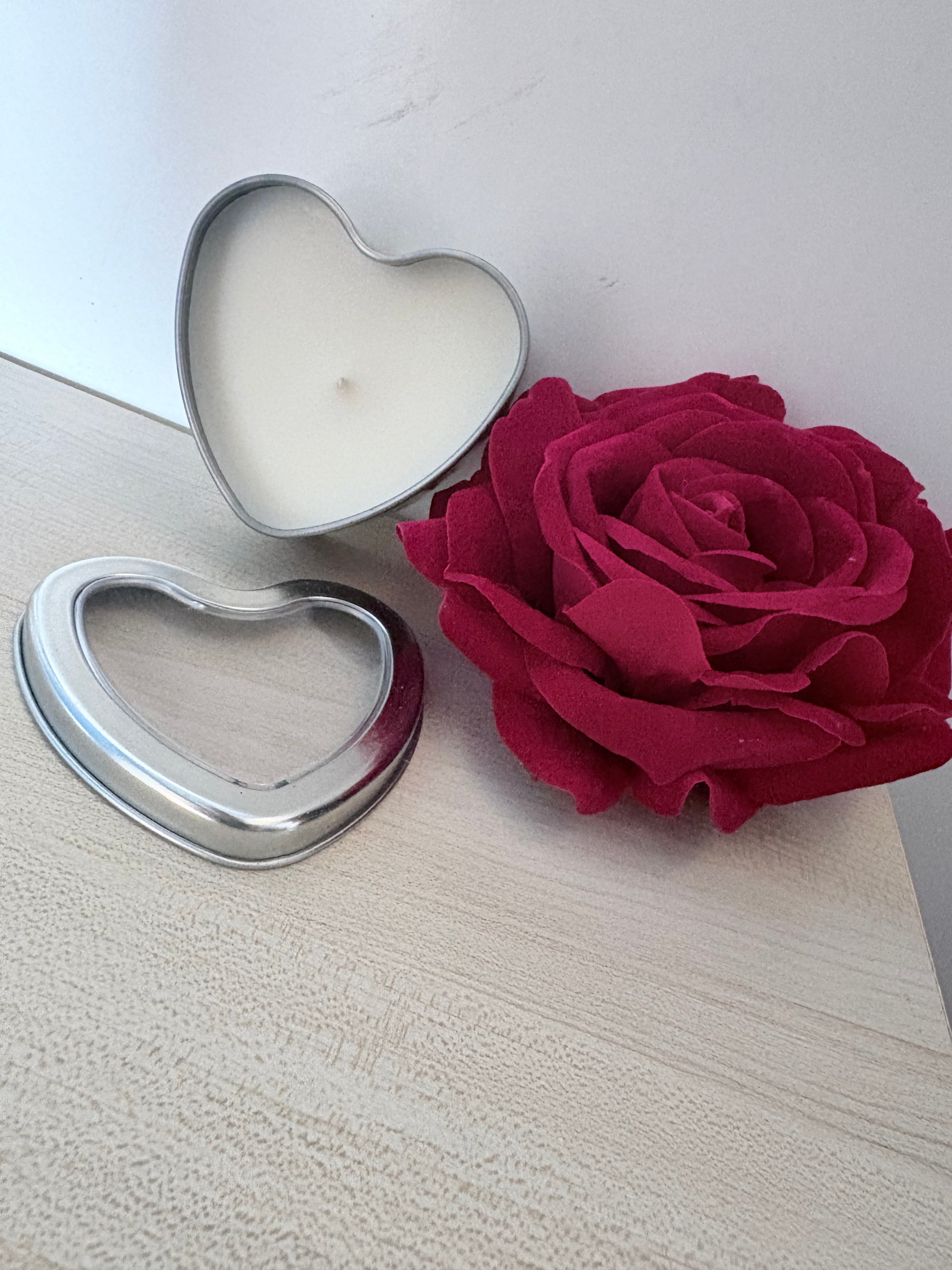 Heart Tin Candle